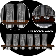 Portashots + 6 Tequileros - Colección Amor